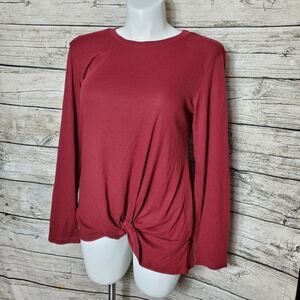 Yidarton Shirt Womens Size XL Crew Neck Cotton Long Sleeve Pullover NWT